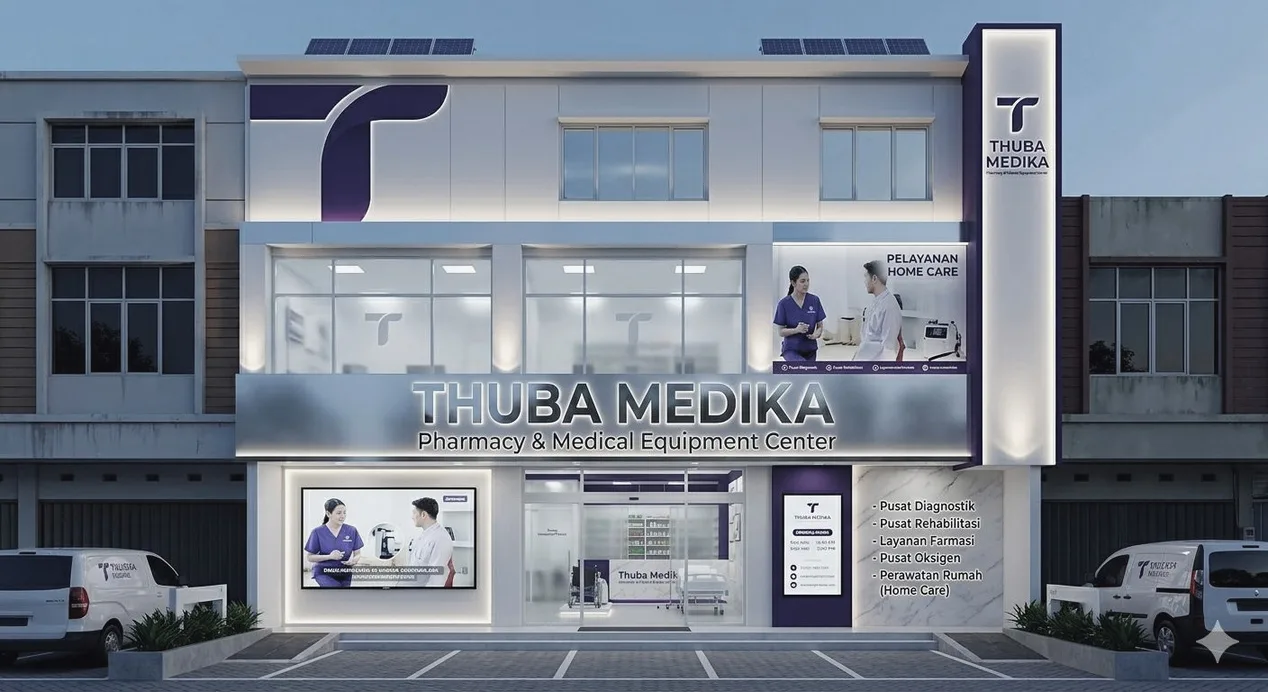 Tampilan depan fasilitas PT Thuba Medika Kencana